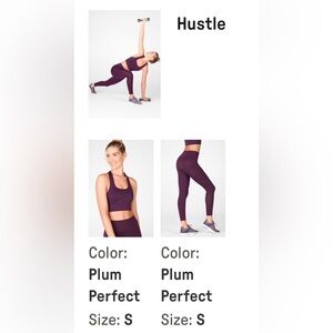 Fabletics Plum Perfect Leggings and Sports Bra Set